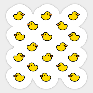 cute duck pattern Sticker